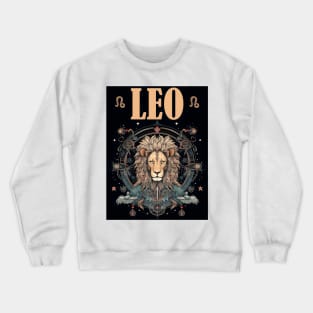 Leo Zodiac Sign Crewneck Sweatshirt